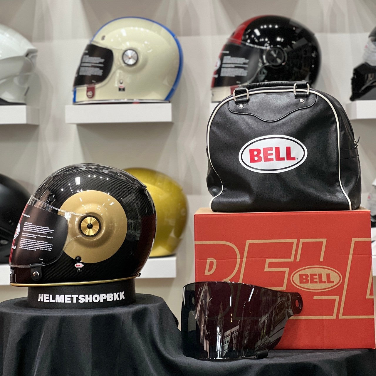 BELL BULLITT CARBON TT GLOSS BLACK GOLD