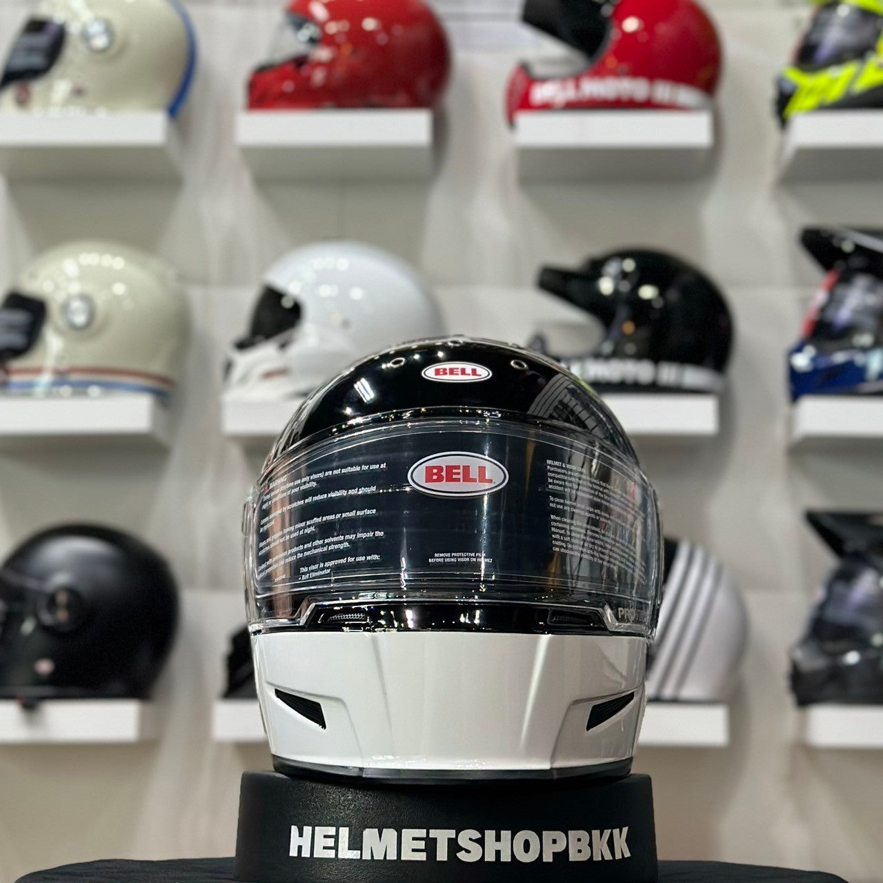 BELL ELIMINATOR GT GLOSS BLACK/WHITE
